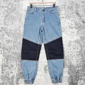 BDG Urban Outfitters Blue Denim Nylon Inset Jogger Jeans Size 27
